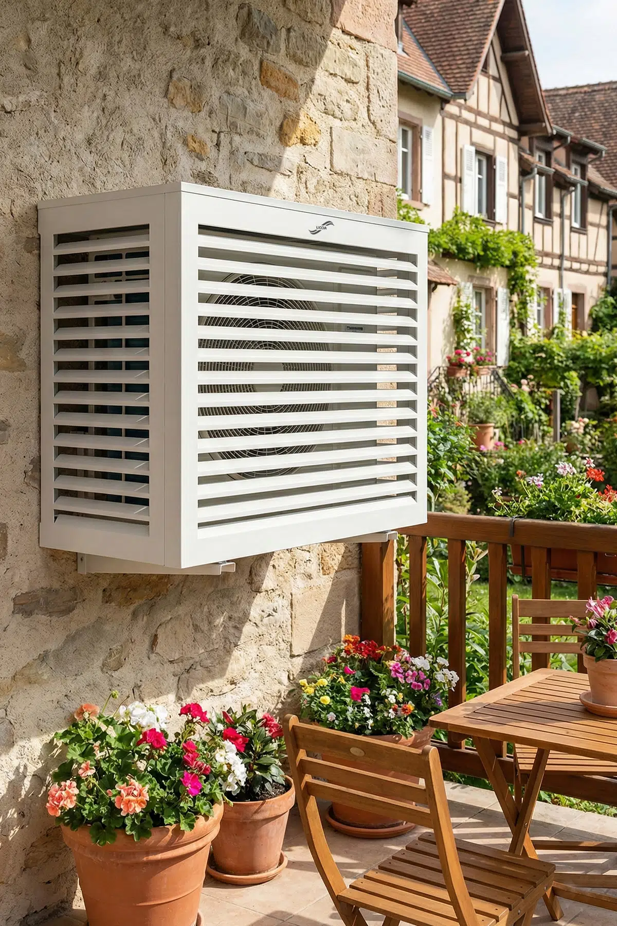 Klima Gizleme Kafesi Alüminyum Açısız Condor - Beyaz