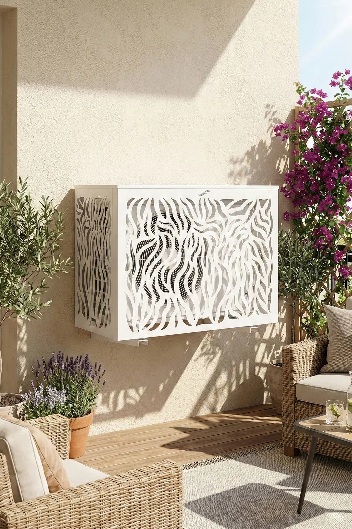 Klima Gizleme Kafesi Alüminyum Cormoran - Beyaz