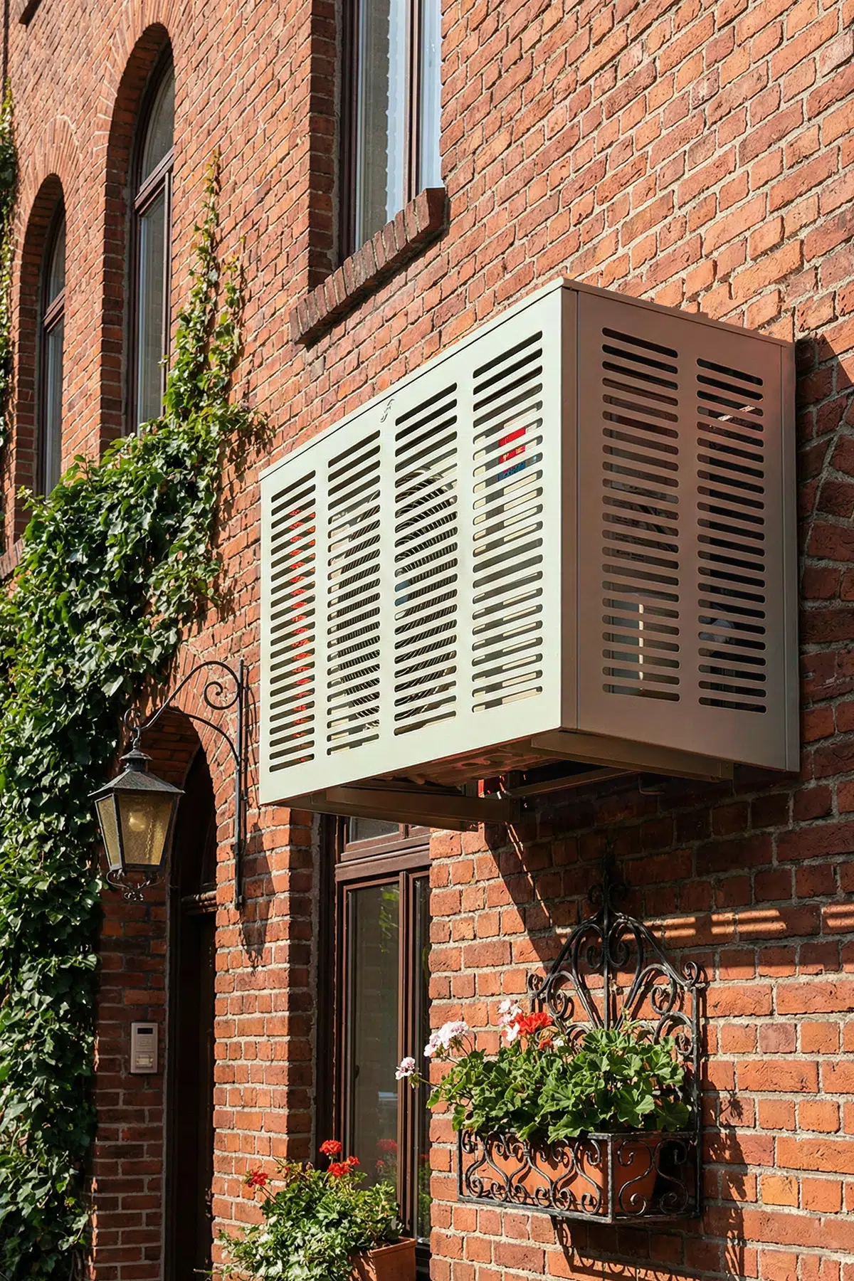 Klima Gizleme Kafesi Alüminyum Slotted - Açık Gri