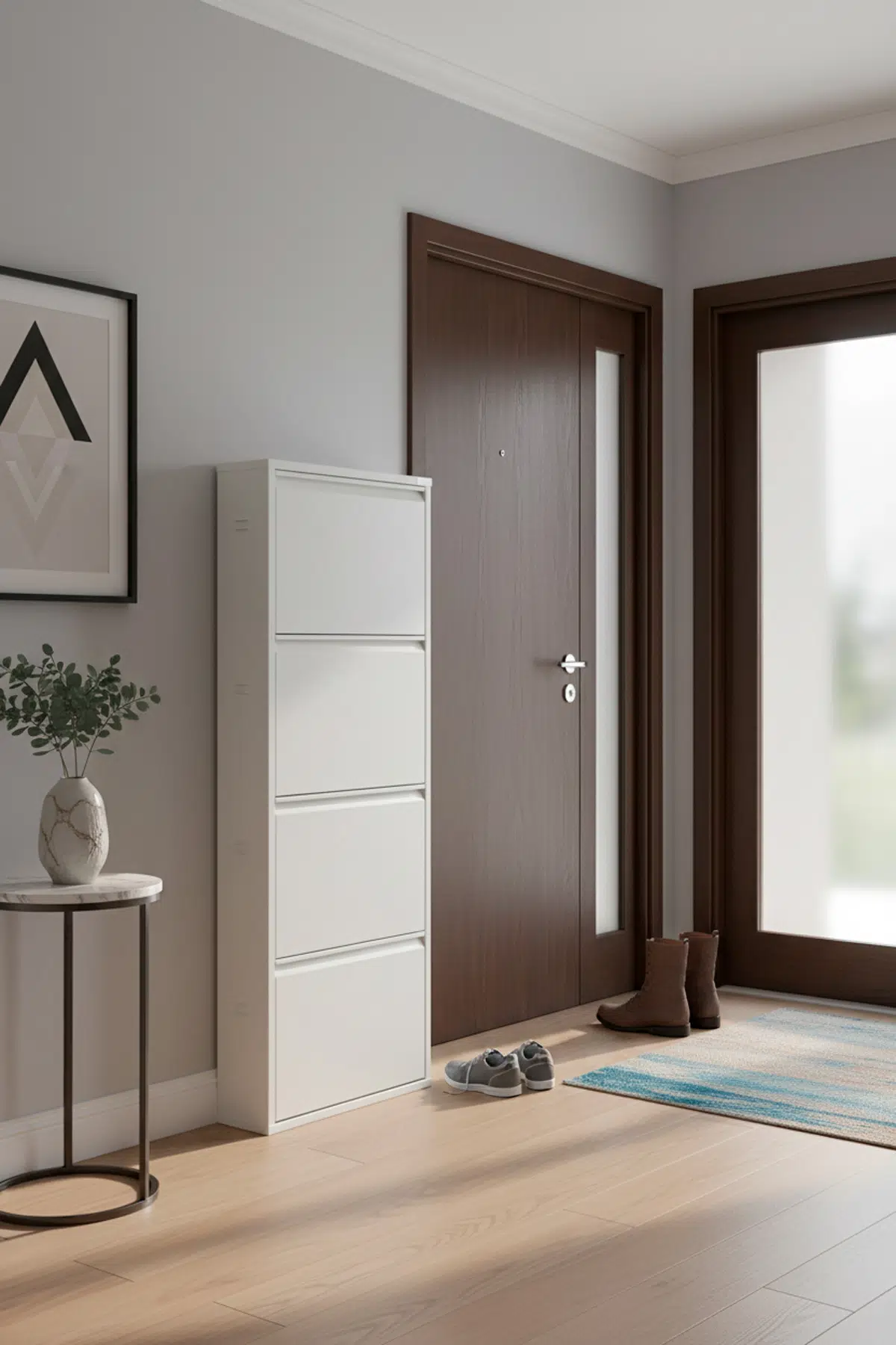 Metal Ayakkabılık 4'lü Model