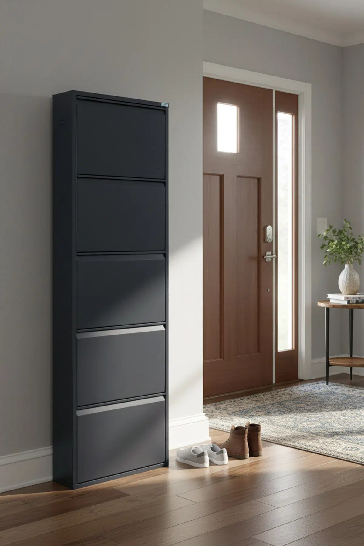 Metal Ayakkabılık 5'li Model - Antrasit