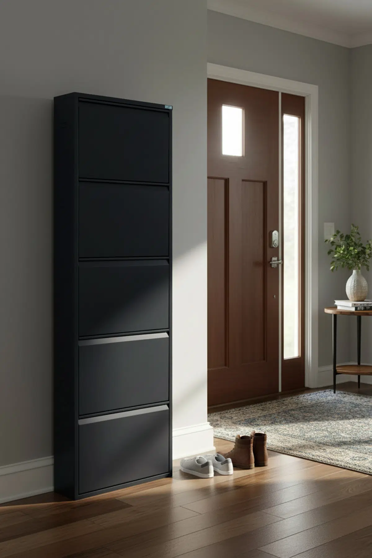 Metal Ayakkabılık 5'li Model - Siyah