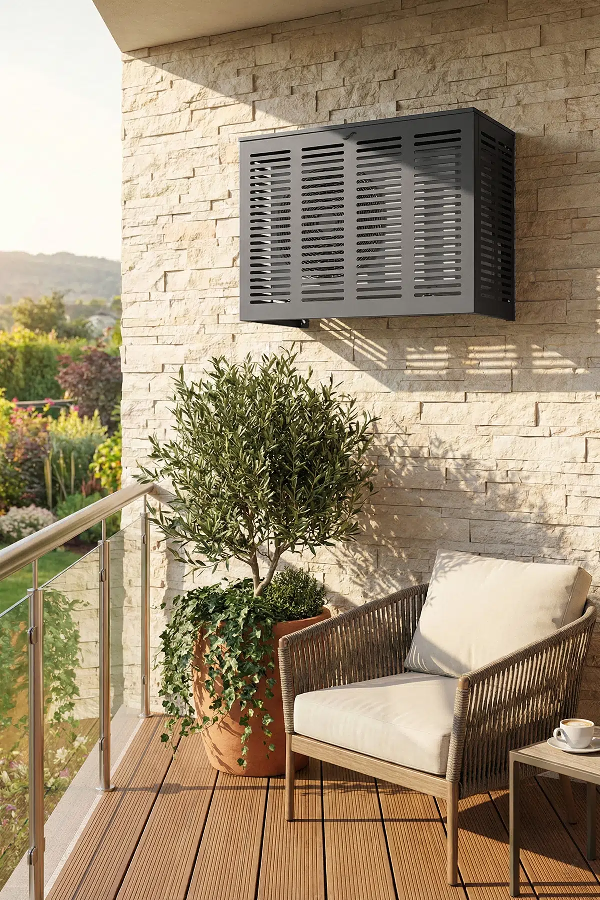 Klima Gizleme Kafesi Slotted - Antrasit