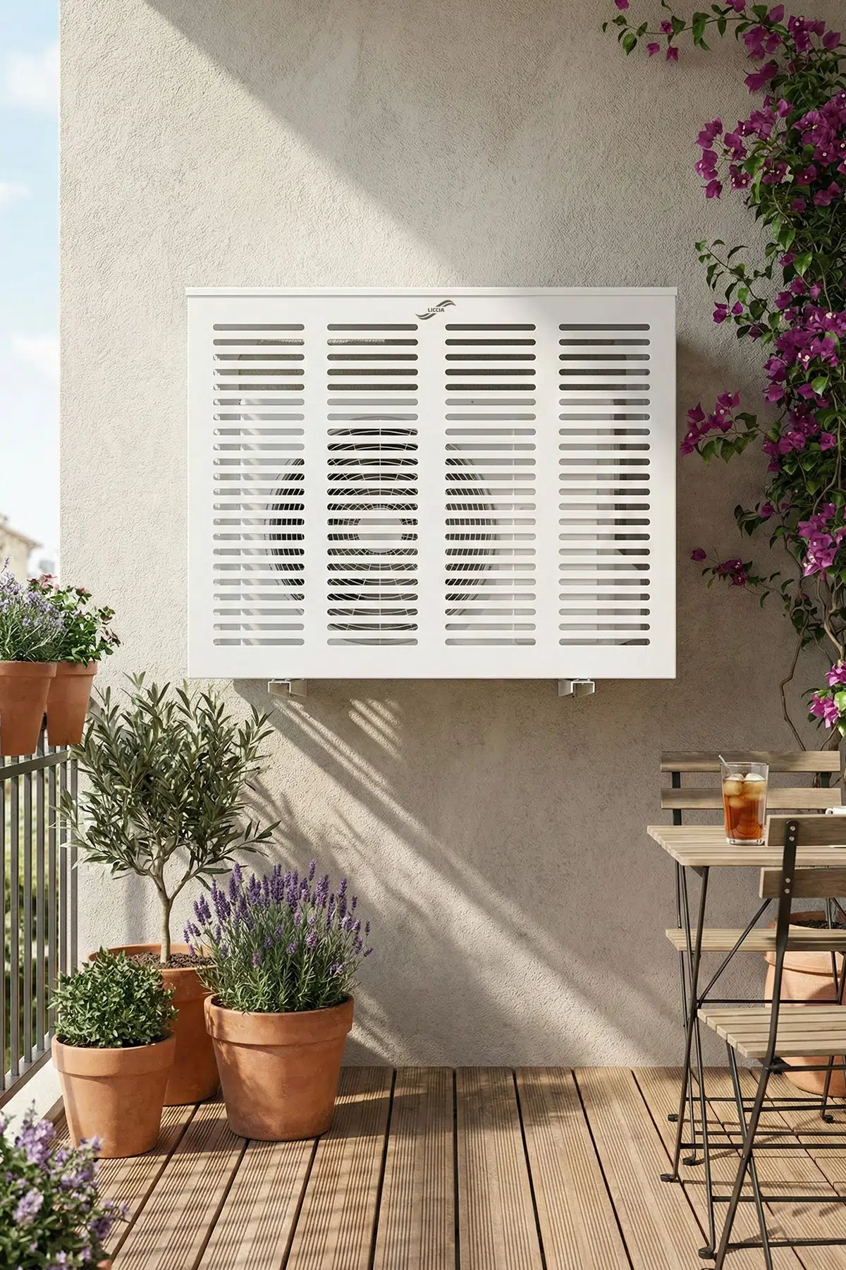 Klima Gizleme Kafesi Slotted - Beyaz