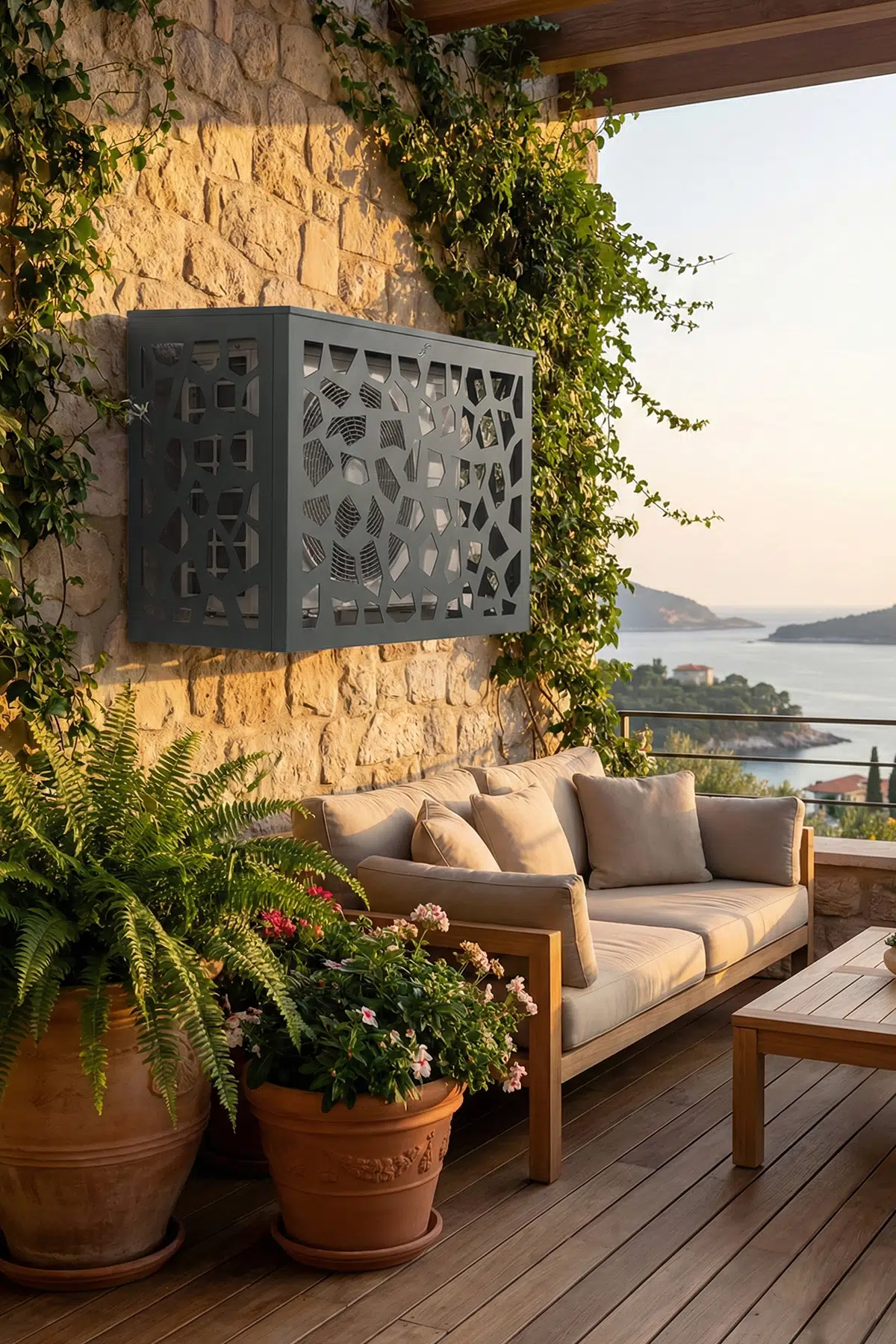 Klima Gizleme Kafesi Stone - Antrasit